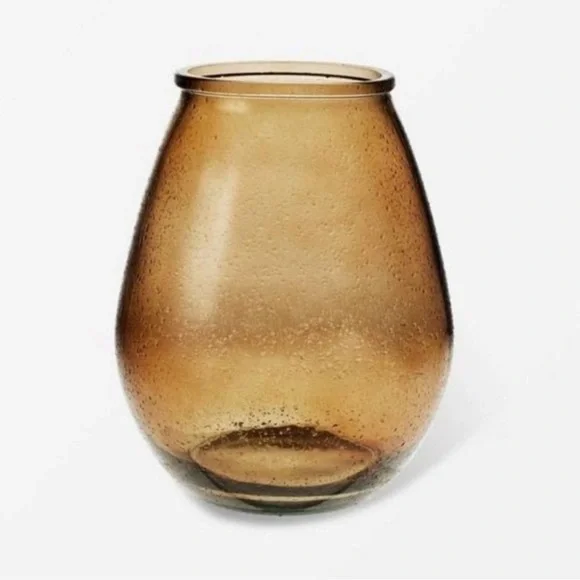 NEW Threshold Studio McGee 9" Amber
Round Recycled Glass Vase - Picture 1 of 5